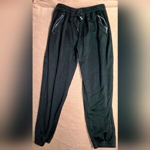 Stylish Black Jogger Pants with Zipper Details